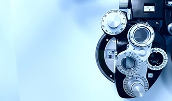 Closeup of Eye Testing Equipment