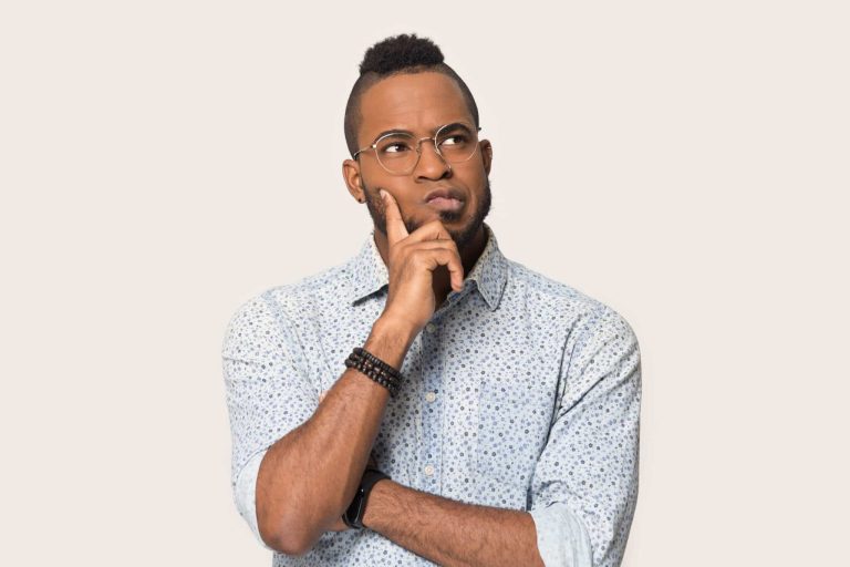Man thinking about getting LASIK